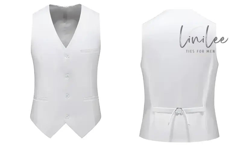 White formal vest.