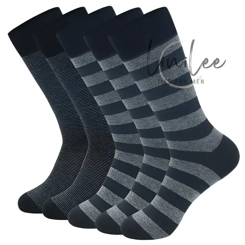 Striped men’s socks.