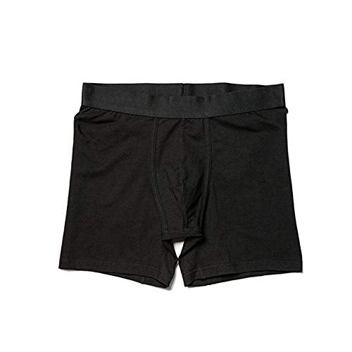 2pcs Boxer Brief S Black A387 - 001 - linilee
