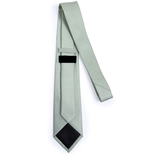 Mint Elegance Woven Tie Set