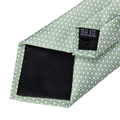 Mint Elegance Woven Tie Set