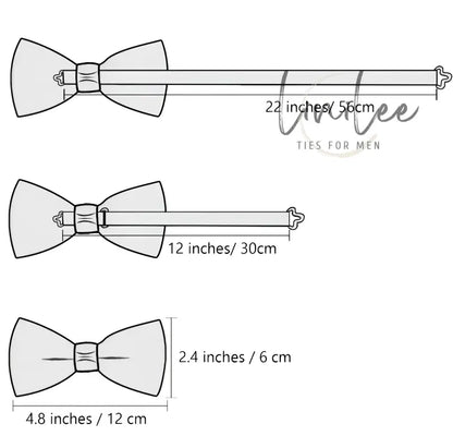 Bow tie size chart.