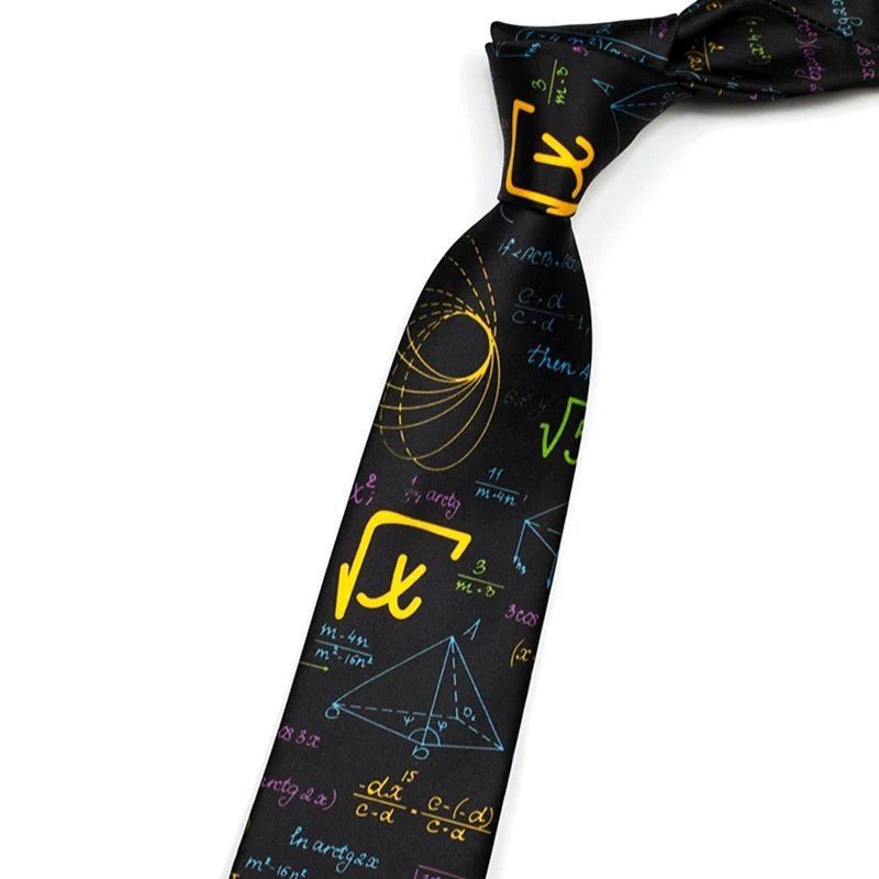 Math Genius Tie colorful - linilee