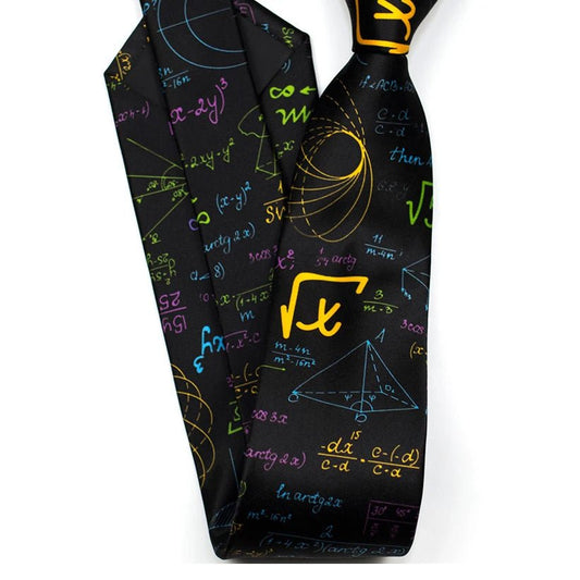 Math Genius Tie colorful - linilee