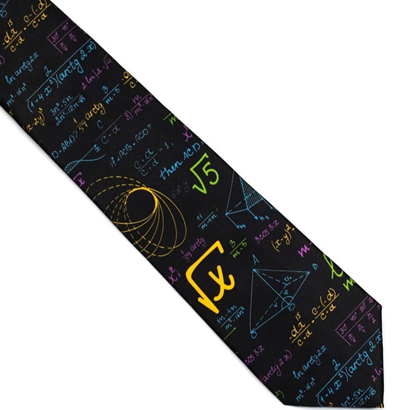 Math Genius Tie colorful - linilee