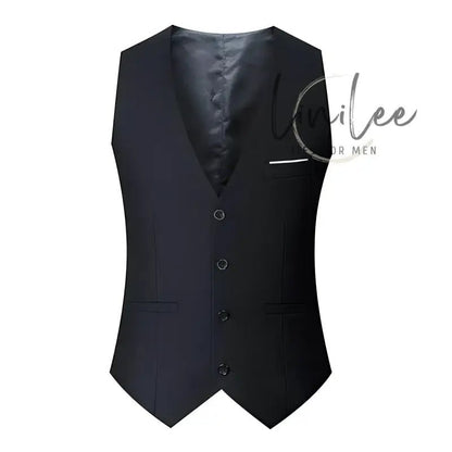 Black formal vest.