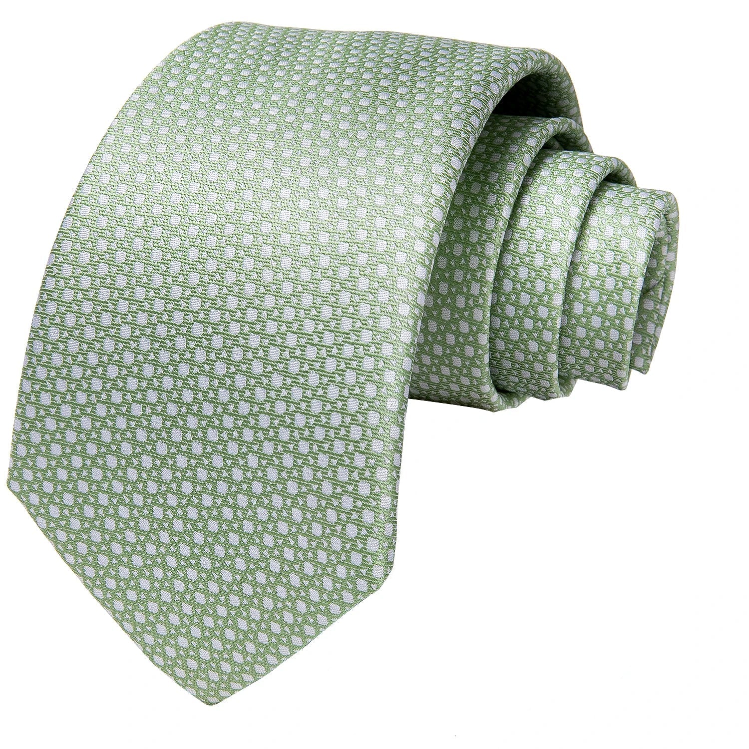 Mint Elegance Woven Tie Set - linilee