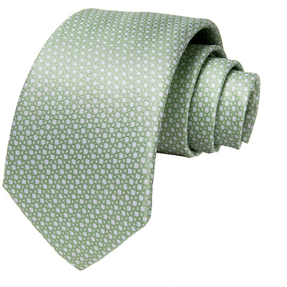 Mint Elegance Woven Tie Set - linilee