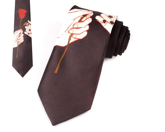 Printed tie LD57203 - linilee