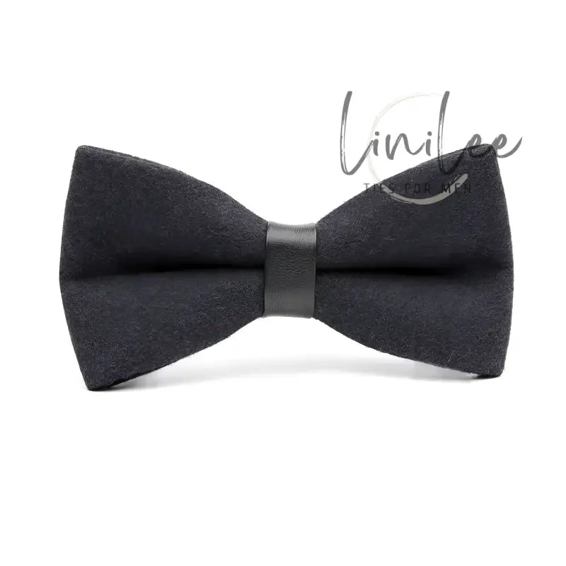 Black bow tie.