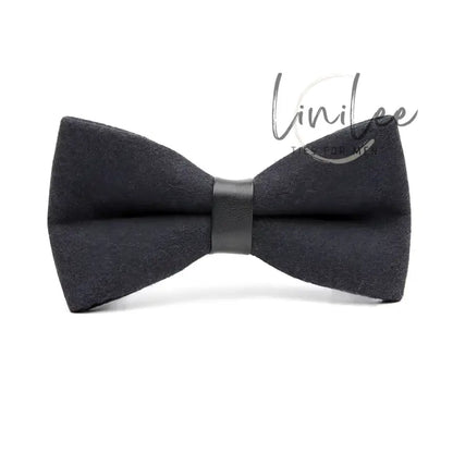 Black bow tie.