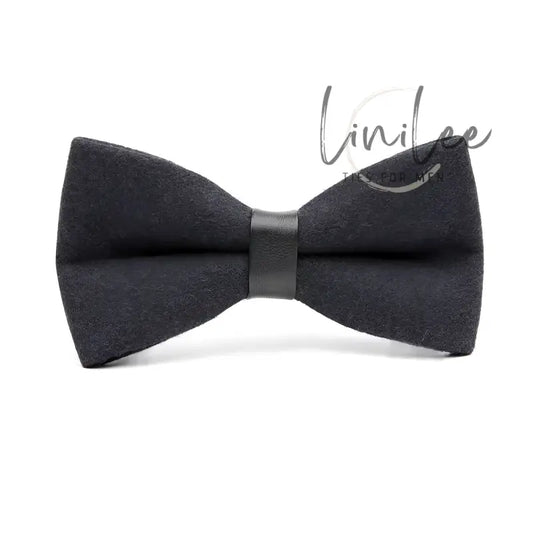 Black bow tie.